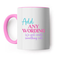 Pastel Script Bespoke Mug